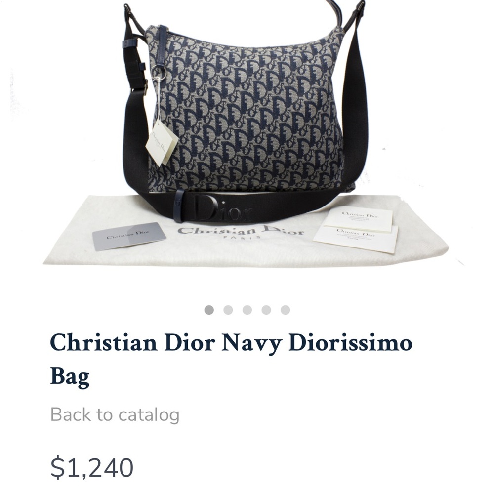 🦋 DIOR MONOGRAM DIORISSIMO SHOULDER BAG 🦋 - Picture 15 of 15